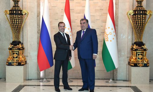 President Emomali Rahmon held talks with Prime Minister of the Russian Federation Dmitry Medvedev