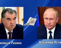 President Emomali Rahmon Had a Telephone Conversation with the Russian President Vladimir Putin