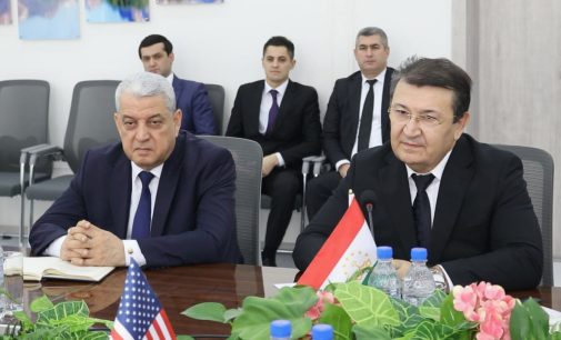 Meeting of Jamoliddin Abdullozoda with the U.S. Ambassador to Tajikistan Manuel Micaller